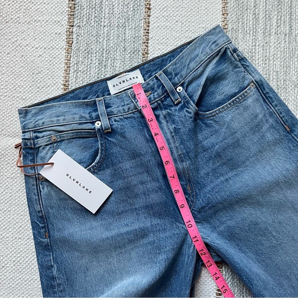 SLVRLAKE Grace Crop Rockaway High Rise Wide Leg Jeans Women’s Size 29 - Picture 5 of 9